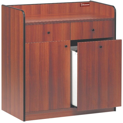 [MB/98] Low service element, 2 drawers, 1 door, 1 hopper, "Birch"