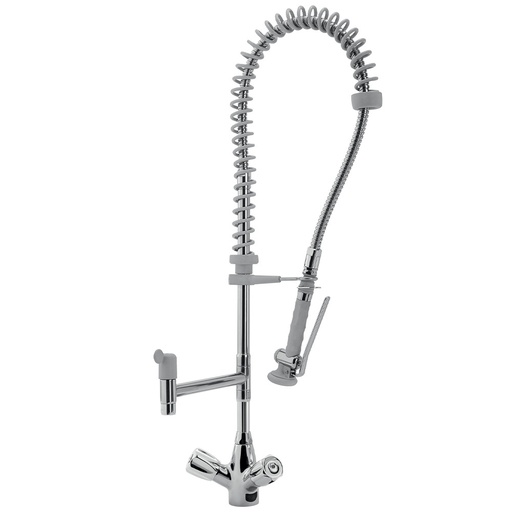 [CW4088/HD] Nozzle stainless steel and faucet with mixer "Heavy-Duty" (exit MONO)