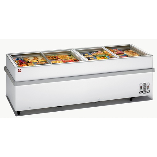 [VT250E/N-R2] Panoramic deep freezer 2 compressors, 2 temperature