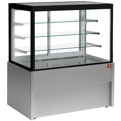 [CB10HT-G5-P] Panoramic display counter, heated, 4 levels, without storage room - GREY