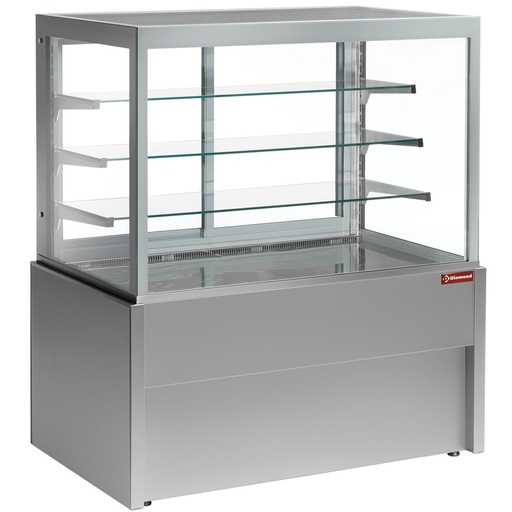 [CB15HT-G5] Panoramic display counter, heated, 4 levels, without storage room - GREY