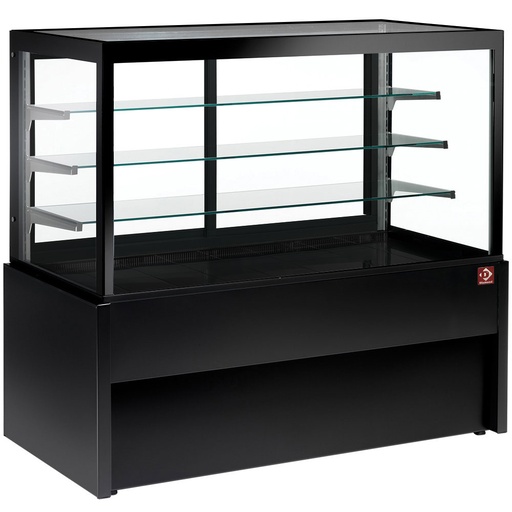 [CB10NN-B9-P] Panoramic display counter, neutral, 4 levels, without storage room - BLACK