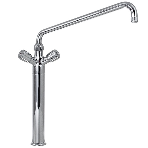 [CW7004-HD] Pedestal with faucet mixer "big flow" "Heavy-Duty" (exit MONO)