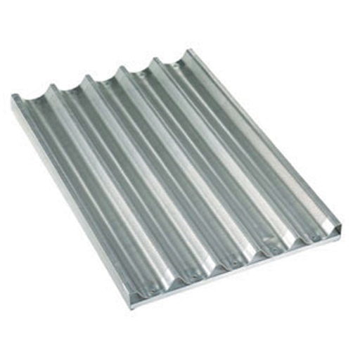 [AC/PA-P5] Plate in aluminium 600x400xh38 mm, perforated-corrugated