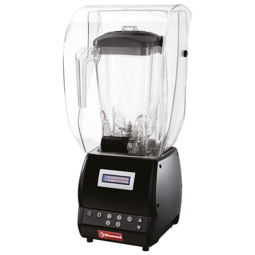 [BARMIX/CP-P] Professional Blender with sound shield, square glass 2 Liters, speed variator, programmable