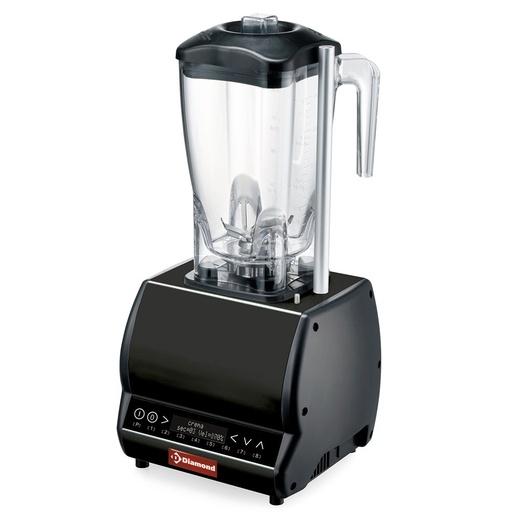 [BARMIX/W-DB] Professional blender, squared glass 2 lit., variable speed, programmable