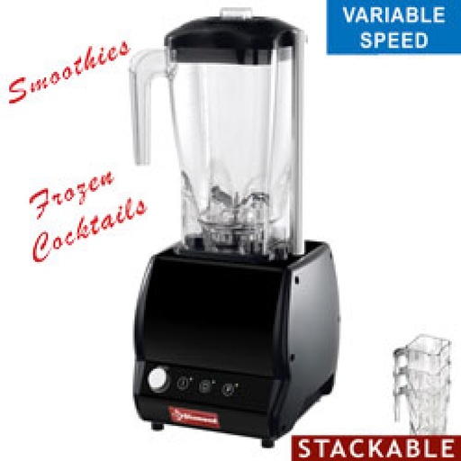 [BAR/VB-N] Professional blender, squared glass 2 liters, variable speed