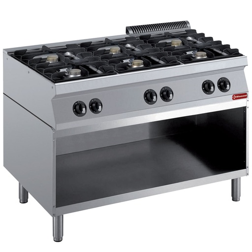 [G17/6BA12-R] Range consist of : 6 burners & open base