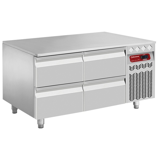 [N77/R212G-PM4] Refrigerate base, 4x1/2 drawers GN 1/1-h 100 mm