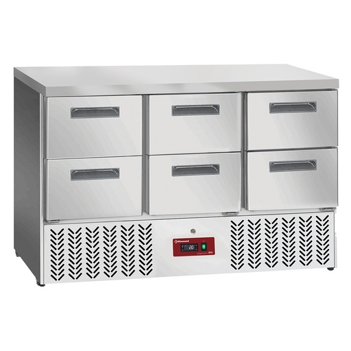 [SA36/C6] Refrigerated counter 6x 1/2 drawers GN 1/1