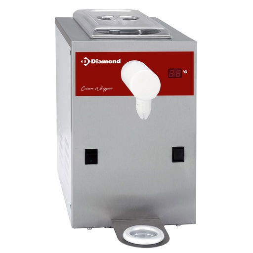 [MCV/2] Refrigerated cream whipper in stainless steel, tank 2 L (100 L/h)