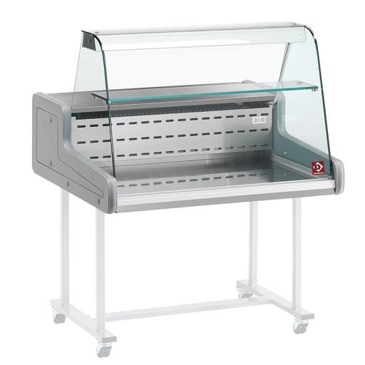 [SUP15-ZC/R2] Refrigerated display counter - curved glass panel