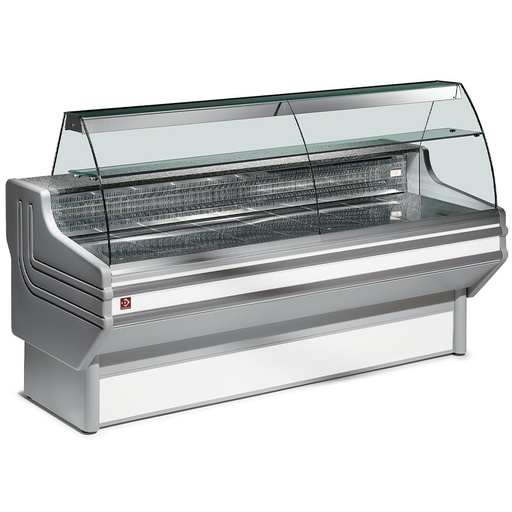 [JY20/A1-VV/R2] Refrigerated display counter curved glass, ventilated, with reserve