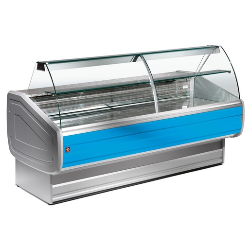 [MY40/B1-VV] Refrigerated display counter curved glass, ventilated, with reserve