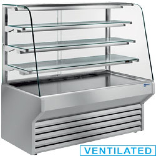 [ES10/A4] Refrigerated display counter curved window