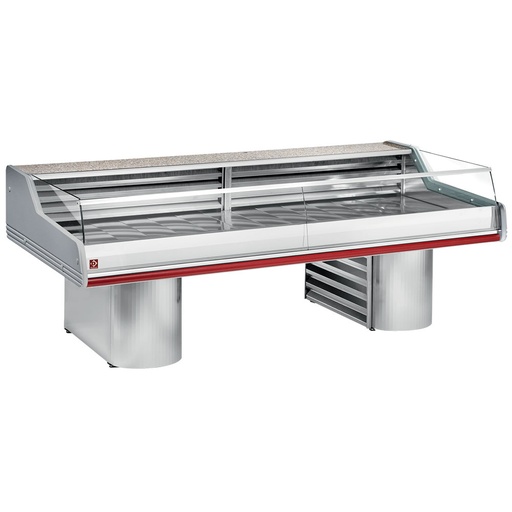 [SG15BS/C1-R2] Refrigerated display counter with glass " Self-Service ", on bases