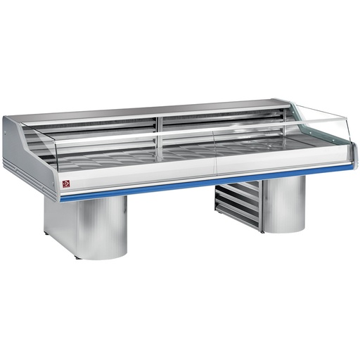 [SG25BS/B1-R2] Refrigerated display counter with glass " Self-Service ", on bases