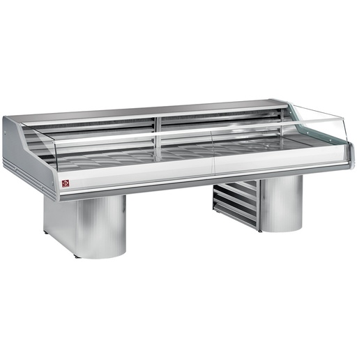 [SG30BS/A1-R2] Refrigerated display counter with glass " Self-Service ", on bases