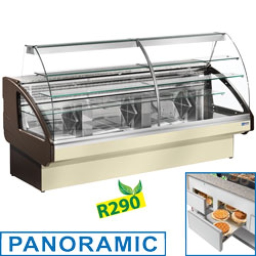 [UT22/A6-R2] Refrigerated display counter, static, drawer system, without reserve