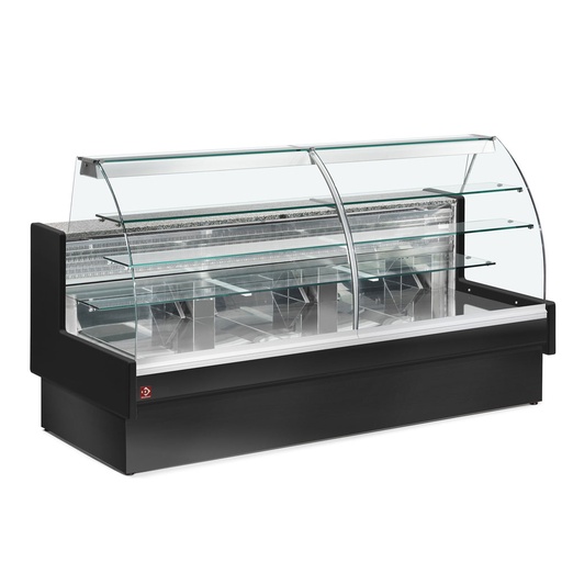 [VE29/B5-R2] Refrigerated display counter, static, drawer system, without reserve - BLACK