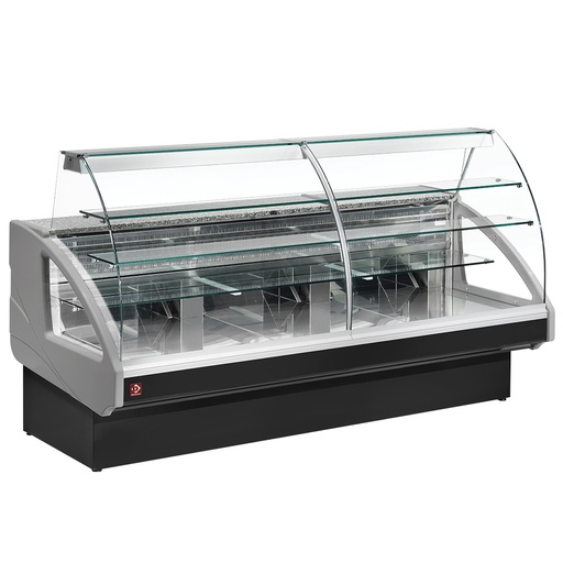 [UT22/C4-R2] Refrigerated display counter, static, drawer system, without reserve - GREY/BLACK
