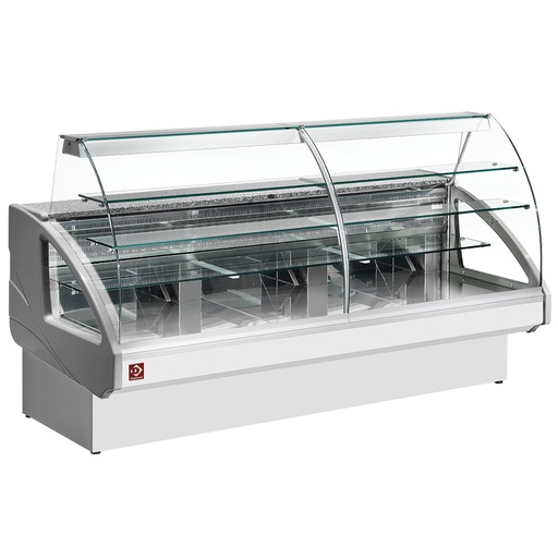 [UT22/D6-R2] Refrigerated display counter, static, drawer system, without reserve - GREY/WHITE