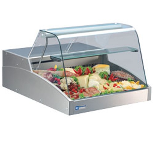 [SUPER200C-LIQ] Refrigerated display counters - curved glass panel