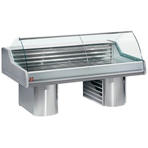 [SG35B/A1] Refrigerated display counters with curved glass, on bases
