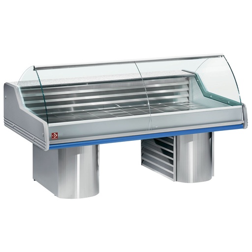 [SG35B/B1] Refrigerated display counters with curved glass, on bases