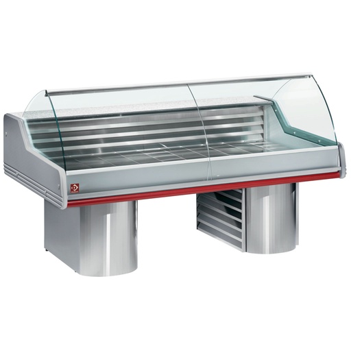 [SG35B/C1] Refrigerated display counters with curved glass, on bases