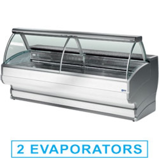[TO20/A1] Refrigerated display counters, curved glass with storage space