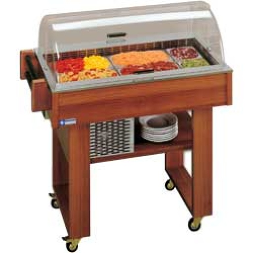 [CR1-WOOD] Refrigerated trolley for desserts or hors-d'oeuvre