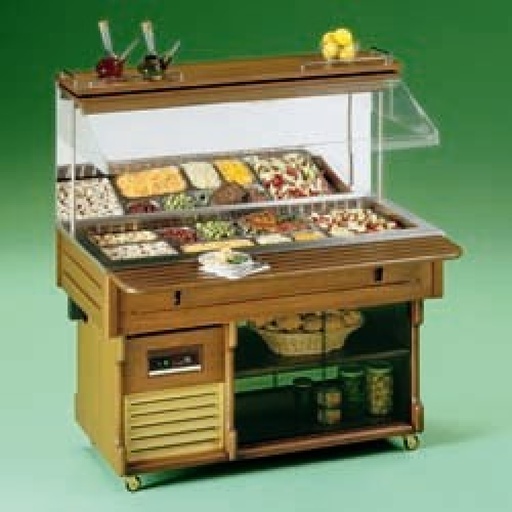 [MURALE4MLUX-LIQ] Refrigerated wall buffet capacity 4 GN 1/1