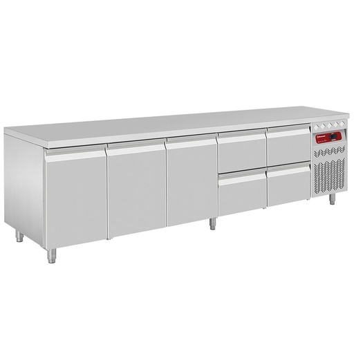 [DT274/P9_2XCA1/2-P9] Refrigerating table composed of :