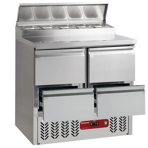 [SALP2/R6_2XGC1/2/R6] Refrigerating table composed of :