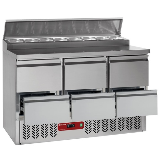 [SALP3/R6_3XGC1/2/R6] Refrigerating table composed of :