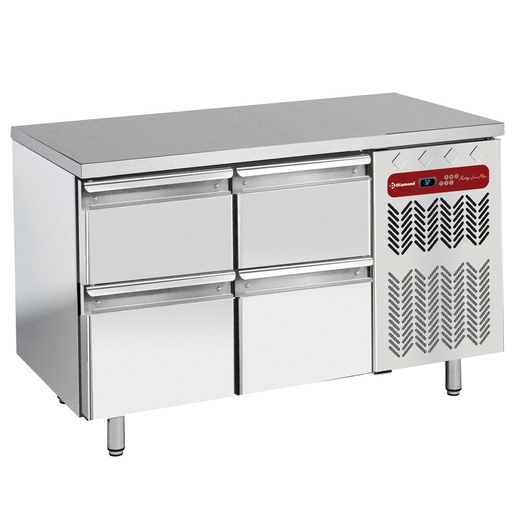 [TG2N/H-R2_2XK1/2-H] Refrigerating table composed of :