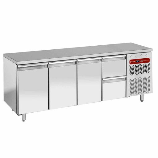 [TG4N/H-R2_1XK1/2-H] Refrigerating table composed of :