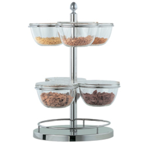 [DA/PC6-21-LIQ] Rotating cereal holder, 6 bowlsø 210 mm