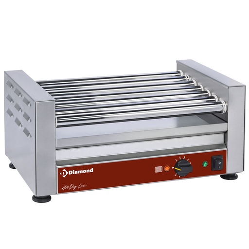 [CSX/7R-N] Sausages grill electric, 7 rollers