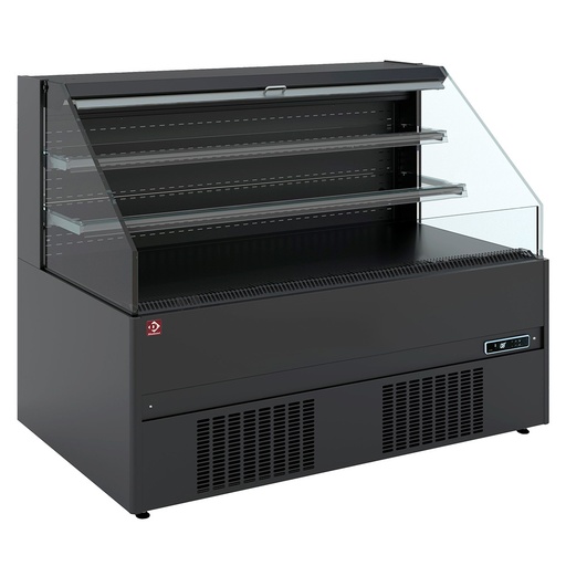 [GBN26-L5] Semi-wall refrigerated unit, self-service, open - BLACK