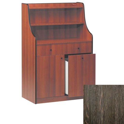 [MH/145W] Service element 2 drawers, 1 door, 1 hopper, "WengÃ©"