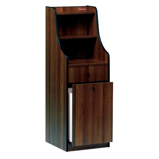 [MD/48-145W] Service element, 1 drawer, 1 hopper, "WengÃ©"