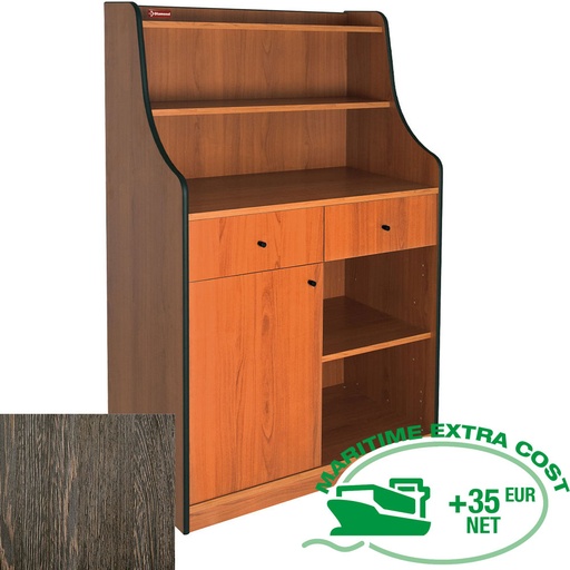 [MG/145W] Service element, 2 drawers, 1 door, 1 shelf "WengÃ©"