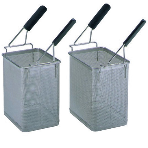 [A17/ST-2X22] Set 2 cooker baskets 24,5lit., 2 handles (2x GN 1/2)