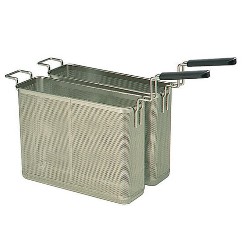 [A17/ST-2X35] Set 2 cooker baskets 24,5lit., front handle (2x GN 1/2)