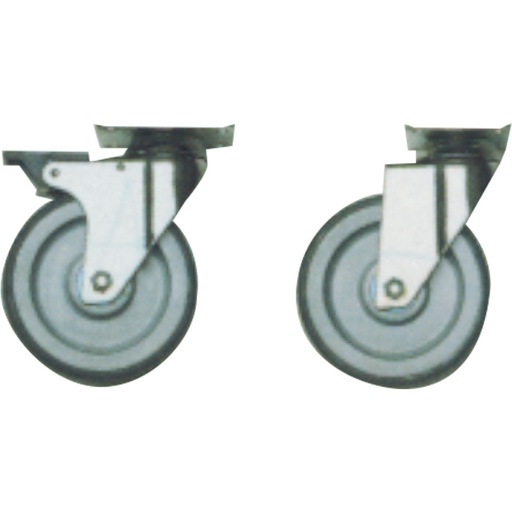 [S80/KR2F] Set 4 wheels, 2 with brake