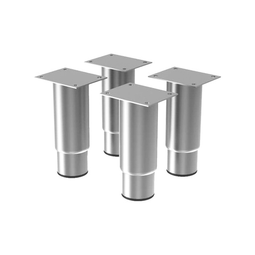 [K-PR/124] Set of 4 adjustable stainless steel feet (h.125mm)