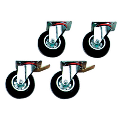 [A22/KR2F] Set of 4 wheels (2 with brakes)