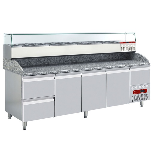[TP361/P9_SY249G/PP9] Set Refrigerated table & structure: 